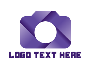 Lens - Violet Shutter Camera logo design
