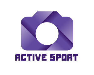 Aperture - Violet Shutter Camera logo design