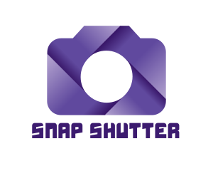 Shutter - Violet Shutter Camera logo design