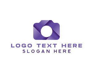 Violet Shutter Camera logo design