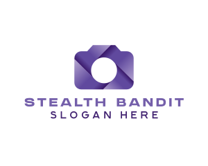 Violet Shutter Camera logo design