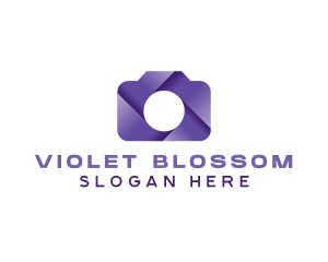 Violet Shutter Camera logo design