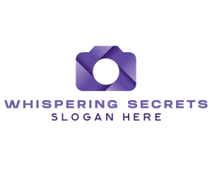 Violet Shutter Camera logo design