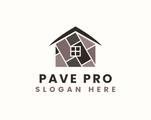 House Flooring Construction logo design