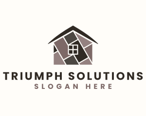 Flooring - House Flooring Construction logo design