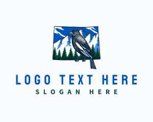 Loon - Lark Bunting Bird Colorado logo design