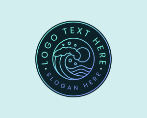 Vacation - Wave Ocean Resort logo design