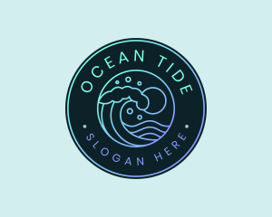 Wave Ocean Resort logo design