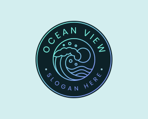 Wave Ocean Resort logo design