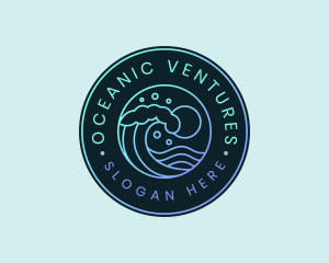 Wave Ocean Resort logo design