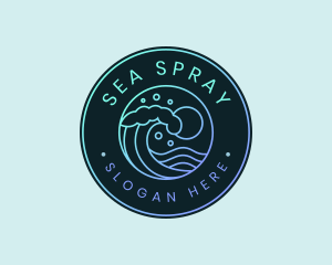 Wave Ocean Resort logo design