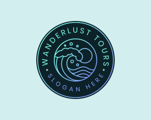 Wave Ocean Resort logo design