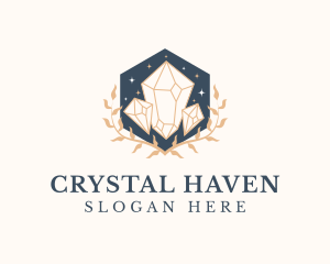 Elegant Crystal Jewelry logo design