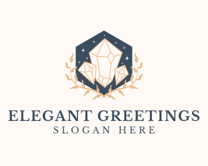 Elegant Crystal Jewelry logo design