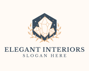 Elegant Crystal Jewelry logo design