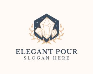 Elegant Crystal Jewelry logo design