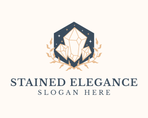 Elegant Crystal Jewelry logo design