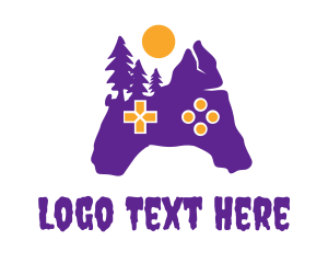 Xbox - Purple Creepy Controller logo design