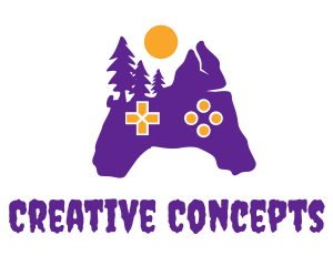 Theme - Purple Creepy Controller logo design