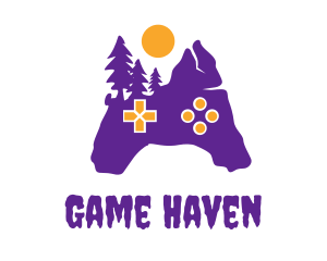 Gaming Community - Purple Creepy Controller logo design