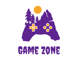 Purple Creepy Controller logo design