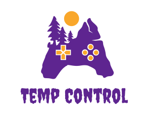 Purple Creepy Controller logo design