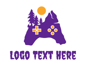 Game Community - Purple Creepy Controller logo design