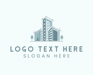 Structure - Building Plan Architecture logo design