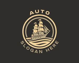 Ship Travel Sailing Logo