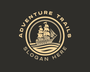 Ship Travel Sailing logo design