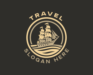 Ship Travel Sailing logo design