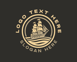 Tourism - Ship Travel Sailing logo design