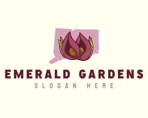 Connecticut Skunk Cabbage Plant logo design