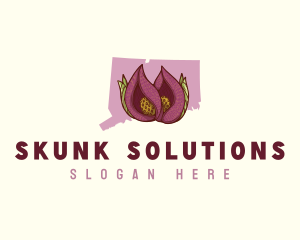 Connecticut Skunk Cabbage Plant logo design