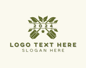 Landscape - Shovel Leaf Gardening logo design