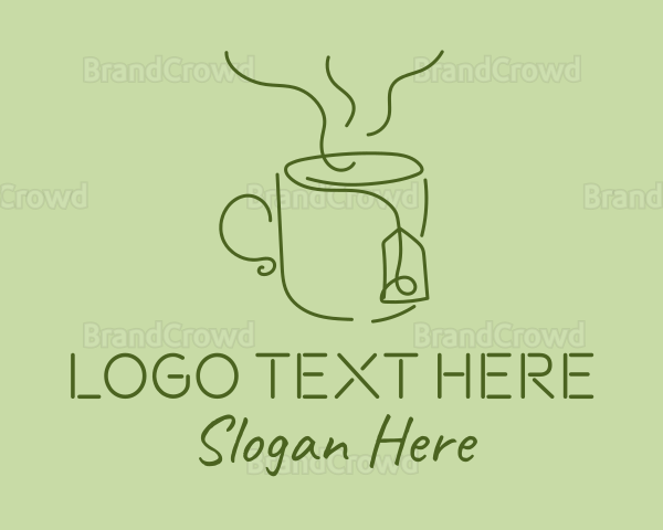 Green Tea Cup Logo