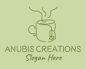 Green Tea Cup  logo design