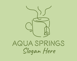 Green Tea Cup  logo design