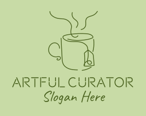 Green Tea Cup  logo design