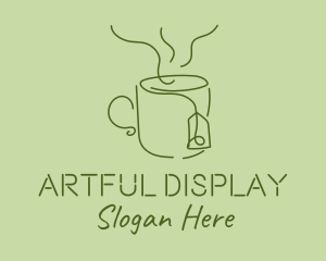 Green Tea Cup  logo design