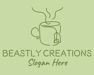 Green Tea Cup  logo design