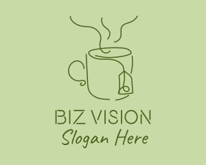 Green Tea Cup  logo design