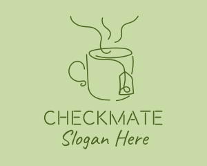 Green Tea Cup  logo design