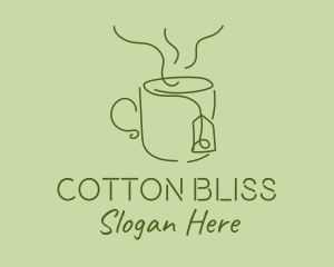 Green Tea Cup  logo design