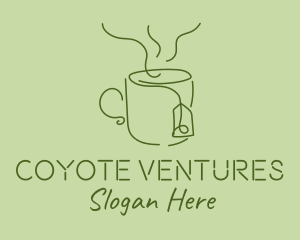 Green Tea Cup  logo design