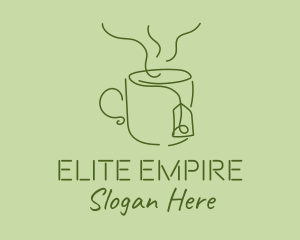 Green Tea Cup  logo design