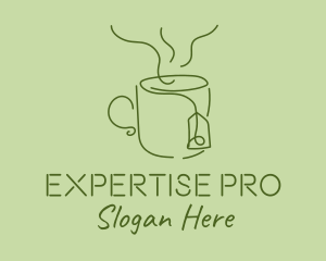 Green Tea Cup  logo design