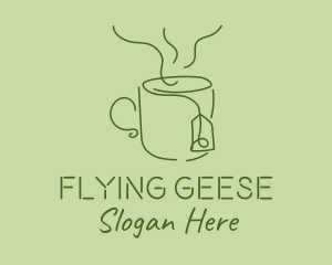 Green Tea Cup  logo design