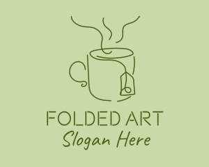 Green Tea Cup  logo design