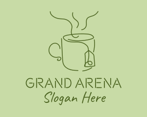 Green Tea Cup  logo design